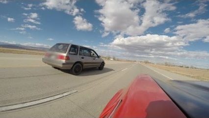 Sleeper turbo Honda Civic wagon shocks Camaro owner!