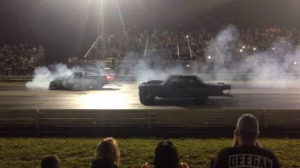 Street Outlaws Daddy Dave in Goliath 2.0 vs Larry Larson’s Badass Truck!