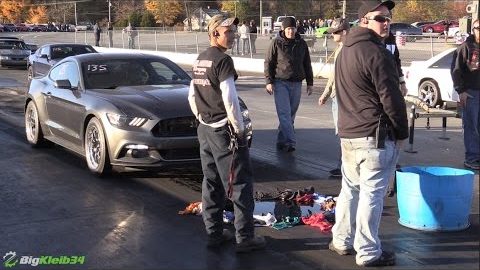 Surprisingly Quick EcoBoost Mustang Explodes Guts after Killing a GT
