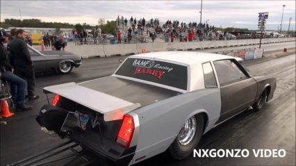 The Twin Turbo Helleanor goes head to head with BAMF Racing! Near wreck!