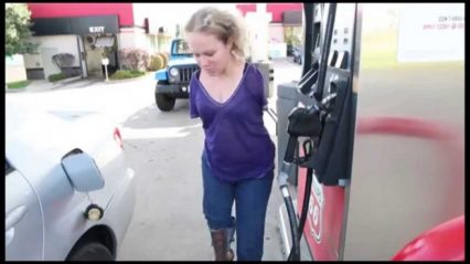 This is how to pump gas without arms
