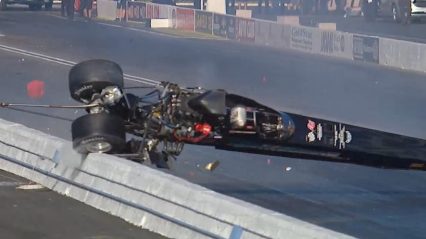 Top alcohol dragster racer Fred Hanssen walks away from incredible crash