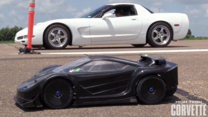 Twin Turbo Corvette vs RC Car