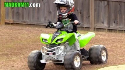 Upgraded gears and motors in a built 24-volt ATV powerwheels