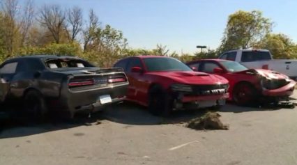700HP Might Be Too Much For These Kids Crashing Three Stolen Hellcats
