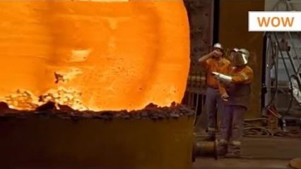 Forging Massive Pieces of Metal For Large Generators is Quite the Task
