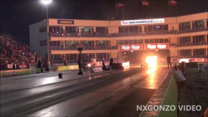 Street Outlaws Farmtruck vs Full Blown Jet Dragster