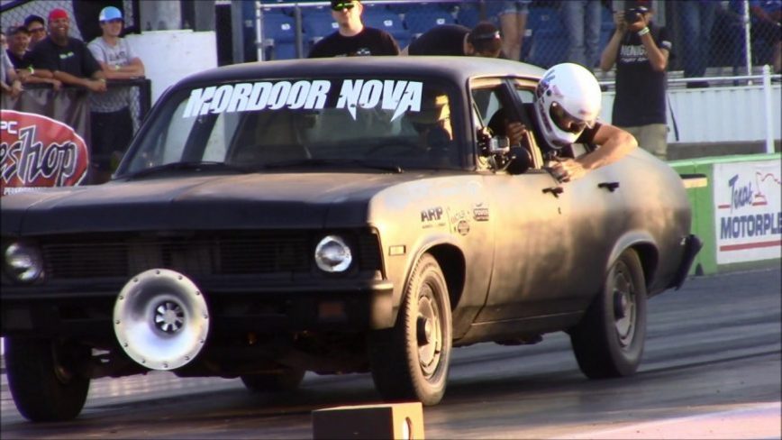 Street Outlaws Jeff Lutz in his Smart Car grudge race with the Mordoor Nova!!