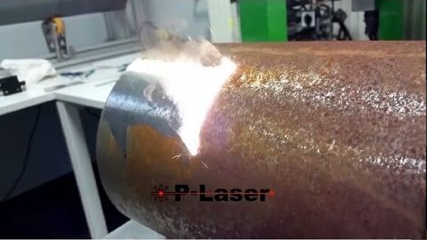 Super Laser removes rust from metal