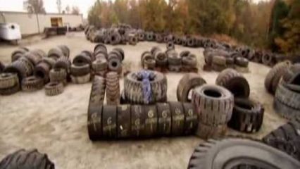 This is How Really Big Tires Are Recycled