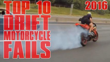 This Years Top 10 Motorcycle Street Drift Fails in All Their Glory