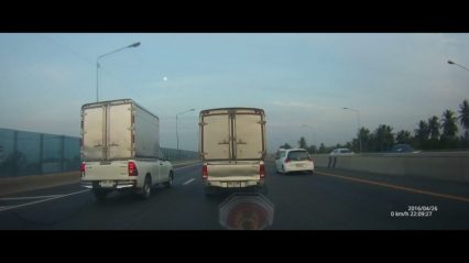 Too Much Weight? Truck Loses Wheel on the Highway