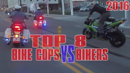 Top 8 Bike Cops VS Bikers – 2016 Compilation