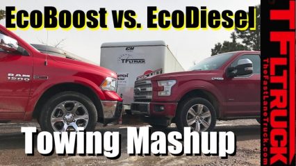 2017 Ford F-150 vs 2017 Ram 1500! Towing and MPG Review