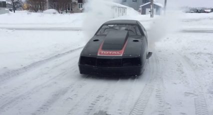 When Your Work Truck is Down and You Have to Take Out the Racecar in the Snow