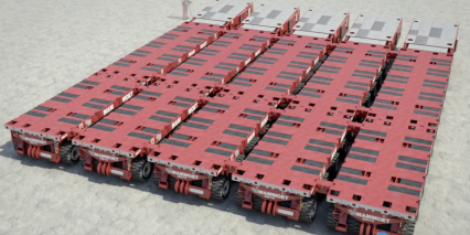 These Giant Platforms on Wheels can Transport Massive Objects with Ease