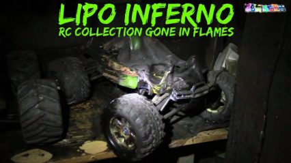 A LiPo battery Inferno Destroyed This Man’s Entire RC Car Collection
