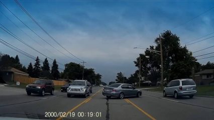 Car Almost Causes Three Wrecks by Not Paying Attention