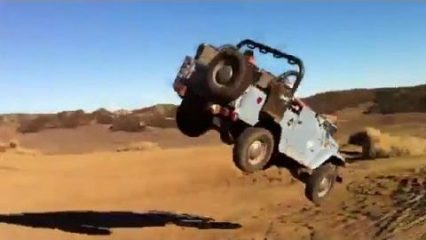 How Not to Jump a Jeep! Do Not Try This at Home