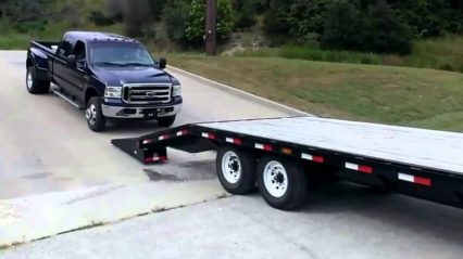 How NOT to Load a Ford F-350 Dually on a Trailer
