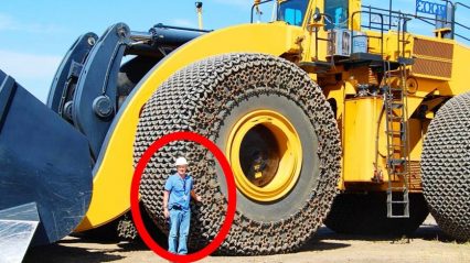 How to Install Chains on a Massive $60,000 Tire