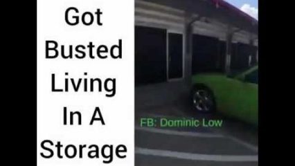 Is the Owner of this Hemi Dodge Charger Baller or Not? Guy Gets Caught Living in Storage Unit