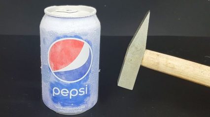 Science Experiment Liquid Nitrogen vs Full Pepsi Can