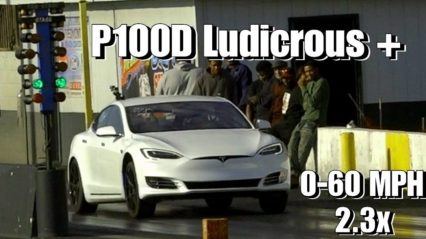 Tesla P100D Ludicrous Plus – How Fast Can It Possibly Be Drag Racing?