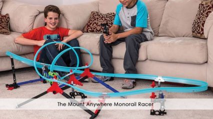 The Mount Anywhere “Monorail Racer” is The Hottest New Toy Race Track Out!