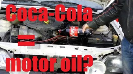 These Guys Use Coca Cola as Motor Oil Then Rev the Motor to the Moon