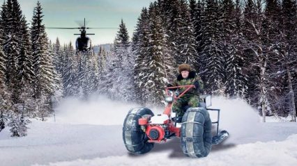 These Homemade Snowmobiles for Kids Look a Bit Dangerous