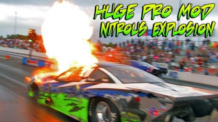 This Nitrous Pro Mod Has a Huge Explosion at the Line