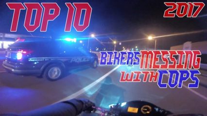 Top 10 Cops VS Bikers Messing With Cops Compilation