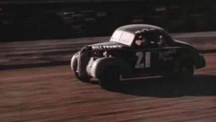 Vintage Footage of NASCAR’s Founder Bill France Sr. Racing in the 1940’s
