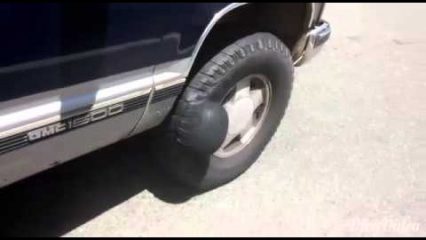 You Might Want to Pull Over When your Tire Looks Like This
