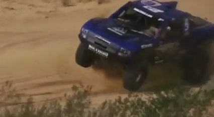 Dan Mcmillin Wipes Out and Flips in his Trophy Truck!
