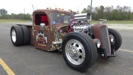 Blown 1935 Ford Dually Rat Rod Truck – Rust Rebellion