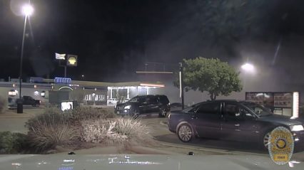 Ford Truck Catches Fire While in the Jack in Box Drive Thru