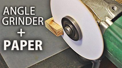 How Powerful is a Thin Sheet of Paper? Cutting with an Angle Grinder