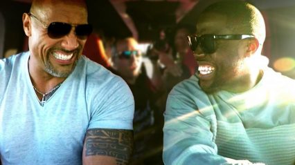 Kevin Hart and Dwayne “The Rock” Johnson Crush Things in a Monster Truck