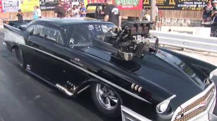 Loudest Blower Whine Ever? 383ci SBC 1957 Chevy Pro Mod