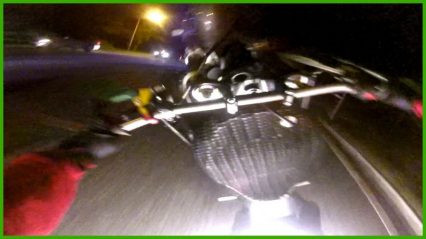 Motorcycle Rider Crashes Doing Wheelies On The Hwy