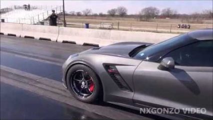 Nasty F1-X Procharged Corvette C7Z in the 5s  (1/8 mile)