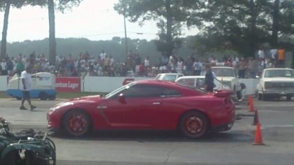 Nissan GTR Owner Does The Unthinkable Before the Race Even Starts