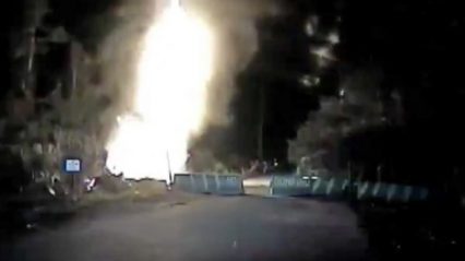 Police Save Driver Seconds Before Car Explodes