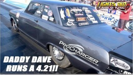 Street Outlaws Daddy Dave Lays a 4.21 @ Lights Out 8!!