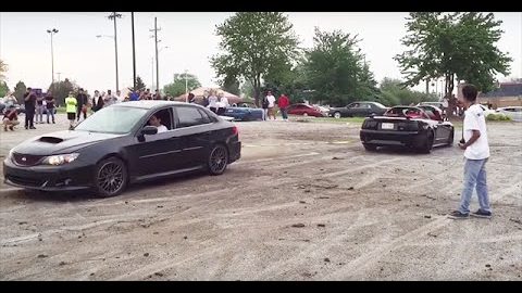 Subaru WRX Vs Ford Mustang GT Tug-of-War