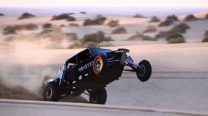 The Purple Monster Buggy Tears Up The Sand Dunes