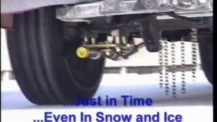 These Genius Snow Chains Clear All the Snow Off Your Tires
