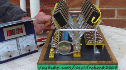 This Home Made V12 Solenoid Engine is a Masterpiece